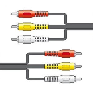 3 RCA to 3 RCA 1.5m Audio Video Cable Phono Lead Stereo AV TV DVD