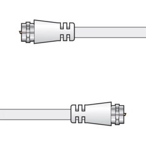 2m F Plug to F Plug Coaxial Lead
