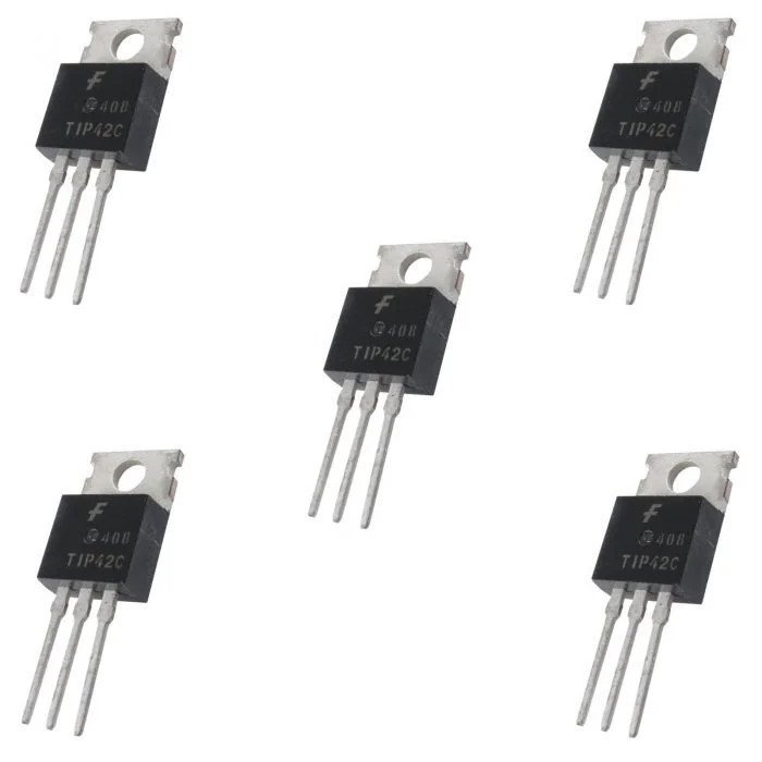 5x TIP42C PNP Power Transistor TO-220 Audio Amplifier Switching Linear