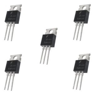 5 x TIP41C NPN Power Transistor Linear Amplifier Switching TO-220 UK