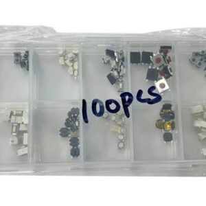 100pcs Micro Tactile Switch Kit 10 Types Momentary Push Button Switches Car UK