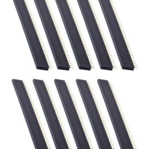 10 x 40 Pin Female Header Strip 2.54mm 0.1" Single Row Arduino Raspberry Pi