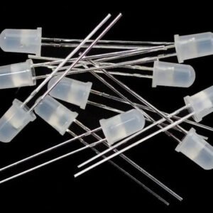 10 x 5mm RGB Diffused Slow Flashing Rainbow LEDs 2 Pin Self Flashing Multicolour