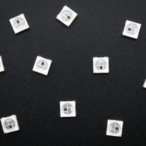 10 x WS2812B 4 Pin 5050 SMD Addressable Digital RGB LED Chip WS2811 White PCB