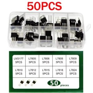 50PCS TO-220 Voltage Regulator IC Kit LM317 L7805 L7806 L7808 L7809 L7810 L7812
