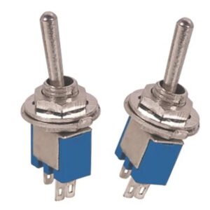 Pair of SMTS-102 Sub Mini Toggle Switches SPDT 3 Pin ON/ON 6A 125V 2 Position