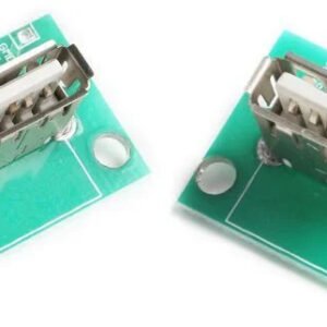 2 x USB Type A Female Vertical Socket Breakout Board USB 2.0 2.54mm DIP Pitch UK