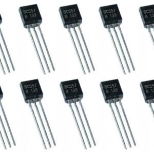 10 x BC557 PNP Bipolar General Purpose Transistors BC557B TO-92 Audio Signal
