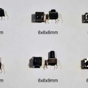 10 x 6x6mm Momentary Tactile Push Button Switch 4 Pin DIP SPST Through Hole