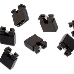 10 x 2.54mm Micro Open Jumper Shunt with Test Point Black PCB Shorting Link UK