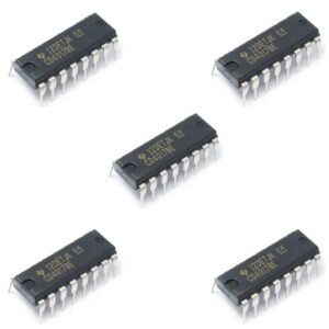 5 x CD4017 Decade Counter Divider IC DIP16 CMOS 10 Stage Johnson Through Hole