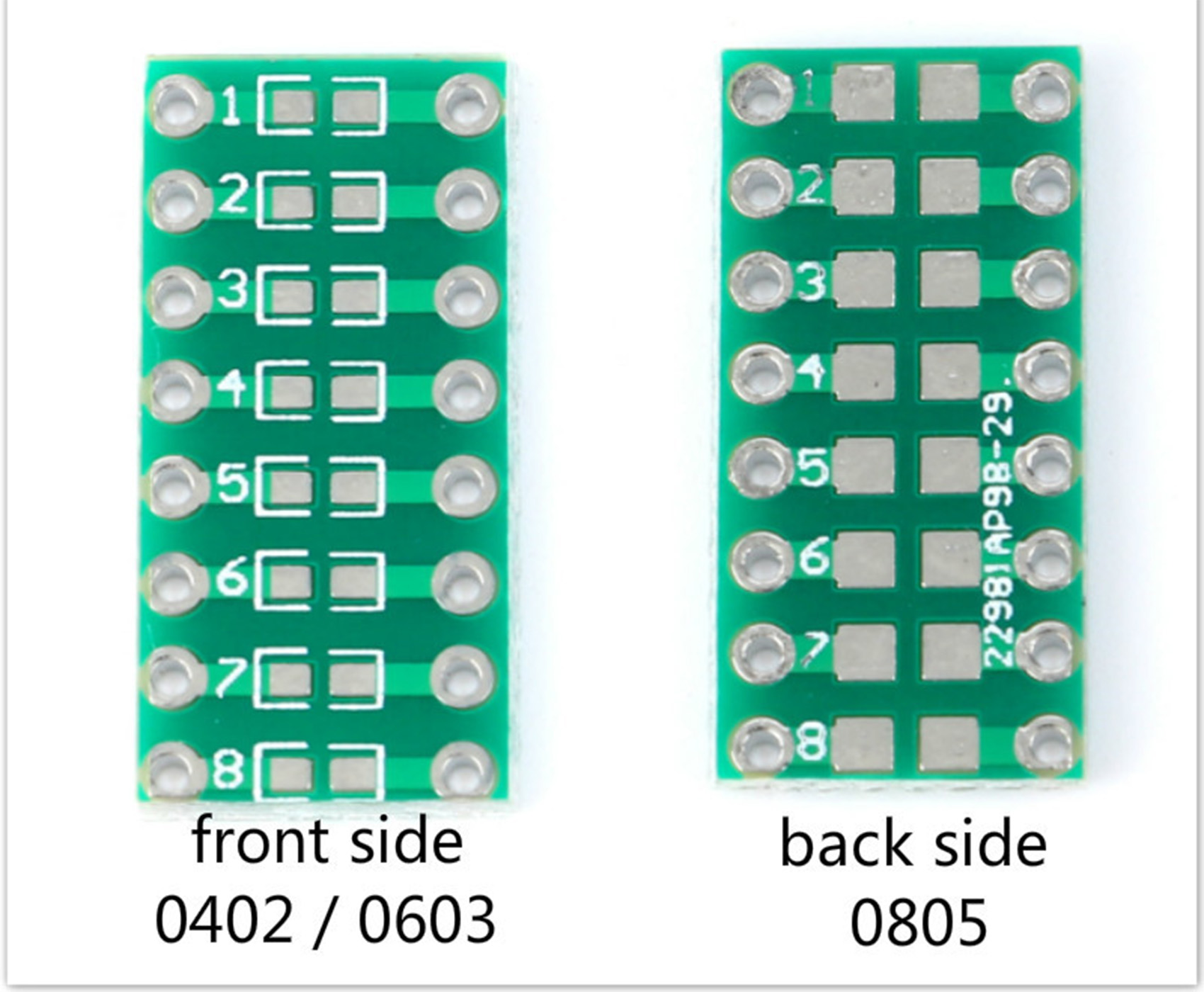 10PCS Components 0805 0603 0402 to DIP Adapter PCB Board konverter SMD/SMT