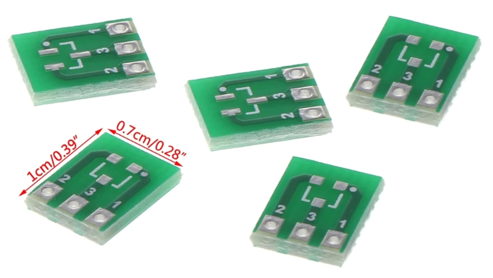 Double-Sided SMD SOT23-3 to DIP SIP3 Adapter PCB Board DIY Converter UK Seller 